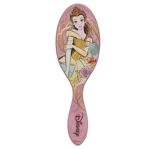 Image of WetBrush Original Detangler Hair Brush with Ultra Soft Intelliflex Bristles to Gently Separate Knots With Ease, Wet Brush Detangler Is Gentle on Hair, Disney Elegant Princess, Belle