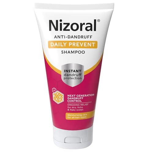 Image of Nizoral Anti-dandruff shampoo for daily use, 200ml, instant protection against dandruff, control of new generation dandruff, constant relief of itching and irritated scalp,