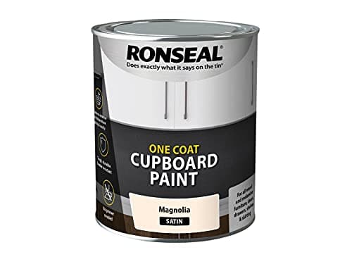 Image of Ronseal One Coat Cupb Paint Magnolia Satin 750ml