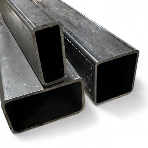 Image of Mild Steel Rectangular/Square Box Section Metal Pipe Tube (25 x 25mm, 1.0m (100cm))