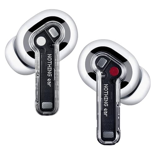 Image of Nothing Ear Wireless Earbuds with ChatGPT Integration, Smart ANC Headphones, Hi-Res Audio with LDAC & LHDC, 11mm Dynamic Bass Boost, 40.5H Playtime, 6 Mics for Calls Bluetooth Earphones, White