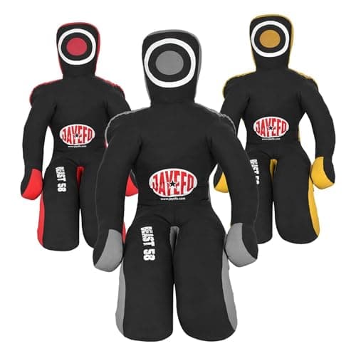 Image of JAYEFO Beast 58 BJJ Brazilian JIU Jitsu Wrestling Grappling Dummy, Submission-Mixed, Martial Arts-MMA-Training Punching Throwing Boxing Bag Practice Karate Judo | (Black/Gray, 5-FEET)