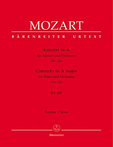 Image of Concerto for Piano No.23 in A major (K.488) (Full Score)