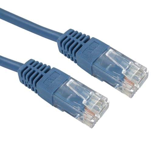 Image of NEWLink Cat5e Ethernet Cable, UTP PVC RJ45 Network Patch Lead, 3MTR, BLUE