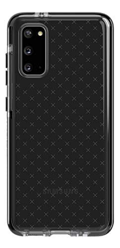 Image of tech21 Evo Check Phone Case for Samsung Galaxy S20 Slim Profile 3.6 Meter Drop Protection Case Ultra-Thin Phone Case Protection with Antimicrobial – Smokey/Black,T21-7657