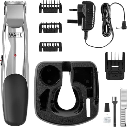 Image of Wahl Groomsman Rechargeable Beard Trimmer, Gifts for Him, Beard Trimmers for Men, Stubble Trimmer, Male Grooming Set, Cordless Beard Trimmer, Beard Care Kit