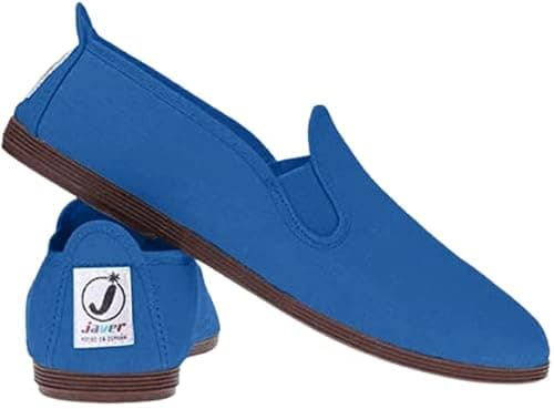 Image of FunkyFashion Mens Ladies Javer Flossy Espadrilles Plimsoll Flat Shoes Pumps