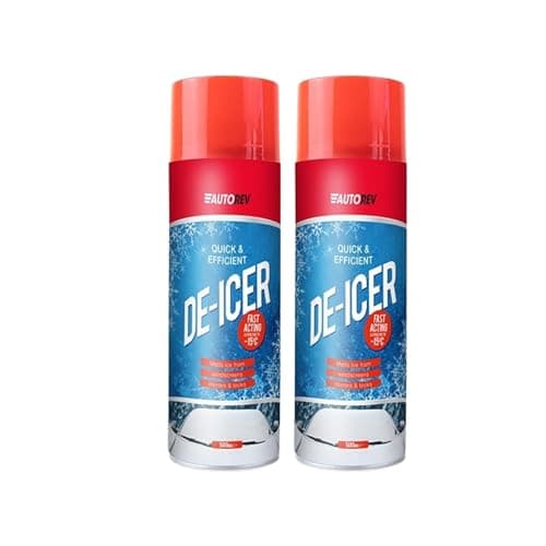 Image of ZYBUX - Tetrosyl Europe De-icer Spray 2x 500ml for Car Windscreen - Fast Acting Melts Ice for Windows Snow Spray, Mirrors, Car Deicer, Defroster, Deicer Kit - Operates at 15°c, Prevents Re-freezing