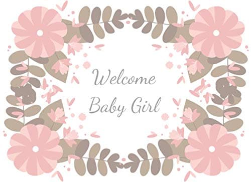 Image of Welcome Baby Girl: Baby Shower Guest Book