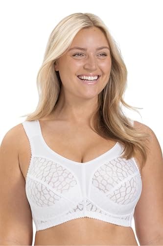 Image of Miss Mary of Sweden Lovely Jacquard Women’s Full Coverage Non-Wired Bra 36G White