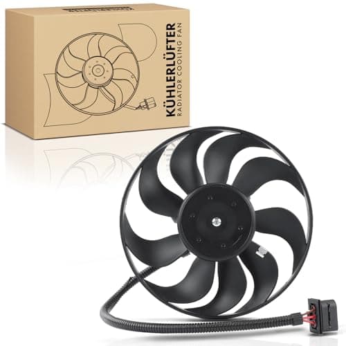 Image of Frankberg Radiator Fan Compatible with A3 8L1 1.6L-1.9L 1996-2003 Fabia II 542 1.4L 1.6L 2007-2014 Golf IV 1J1 1.4L-1.8L 1997-2005 Replace# 1J0959455K