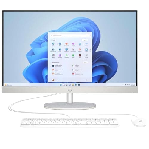 Image of HP 27-CR0051na All-in-One Desktop PC | AMD Ryzen 7 7730U | 16GB RAM | 1TB SSD | 27" Full HD IPS Display | Windows 11 Home | Wi-Fi | HDMI | White