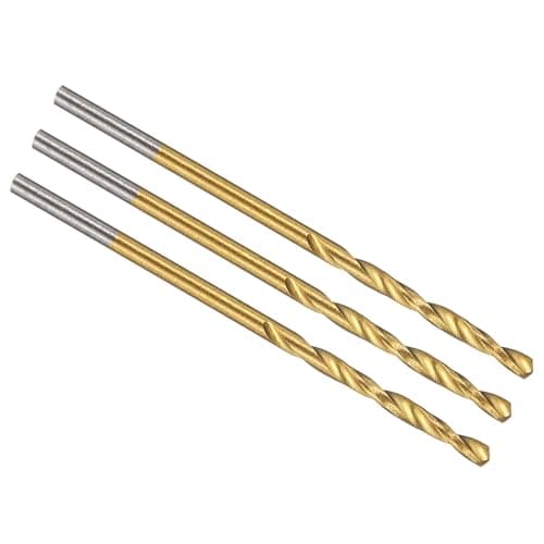 Image of PATIKIL 1.5mm Drill Bit, M42 8% Cobalt High-Speed Steel Jobber Straight Shank 135° Titanium Nitride (TiN) Coated for Hard Metal Stainless Steel - 3 Pack