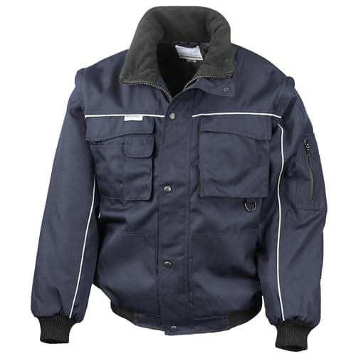 Image of Result RE71A Work-Guard Zip Sleeve Heavy-Duty Pilot Jacket - Navy/Navy, Medium