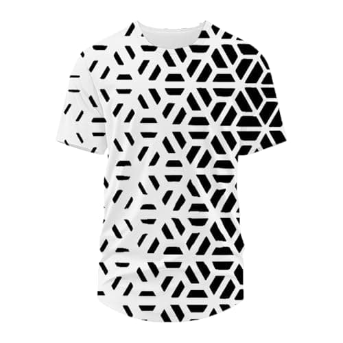 Image of Men's T-Shirt Short Sleeve Round Neck T-Shirts Comfortable Crewneck Neck Tops for Men Soft Cotton Gym Wicking Athletic T Shirts Breathable Cool Workout Shirts (Black,M)