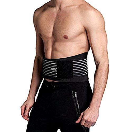 Image of Cotill Lower Back Support Belt - Lumbar Support Brace for Pain Relief and Injury Prevention - Dual Adjustable Straps and Breathable Mesh Panels (L/XL (Pack of 1))