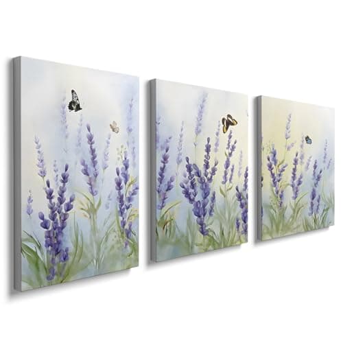 Image of prinfantasy 3 Panels Framed Canvas Wall Art Colorful Art Pictures Printed Poster Painting on Canvas Prints Wall Decor for Bedroom Living Room Bathroom Office Ready to Hang 30x40cmx3 Pcs, YH1504