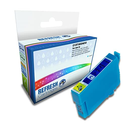 Image of Refresh Cartridges Remanufactured Ink Cartridge Replacement for Epson 16XL / T1632 / C13T16324010 (Cyan)