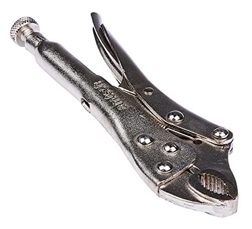 Image of Amtech – Locking Grip Pliers, Curved Serrated Jaws with Self-Lock & Quick-Release, Nickel-Plated Corrosion Resistance, for Clamping, Holding & Twisting Irregular Shapes, 7" (180mm)