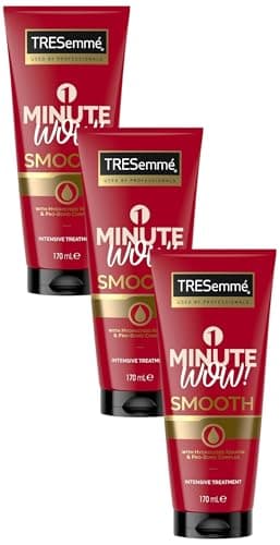 Image of TRESemmé 1 Minute WOW Smooth Intensive Hair Treatment with hydrolysed keratin & Pro-Bond Complex for frizzy, damaged hair 170 ml (Pack of 3)