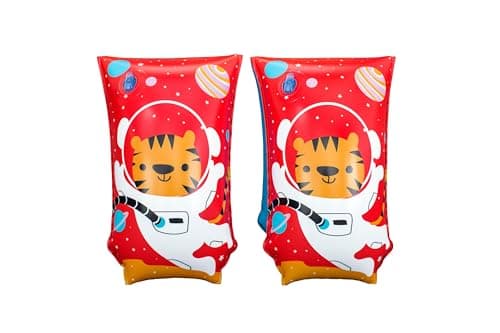 Image of Bestway | Inflatable Swimming Armbands for Kids, Float Bands Sleeves for Boys and Girls, Tiger Design
