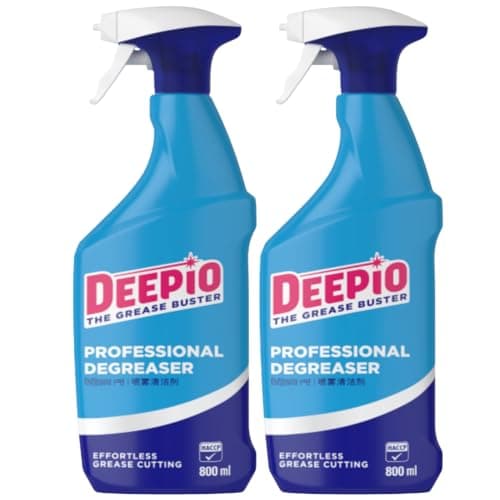 Image of 2X Professional Degreaser Spray 800ml Powerful Grease & Oil Remover for Kitchen Equipment, Ovens, Hobs, Grills & Surfaces Food Contact Safe Bleach & Fragrance Free Commercial Grade Cleaner