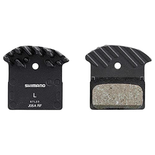 Image of SHIMANO Unisex Bpj05arf J05A RF disc pads and spring alloy back with cooling fins resin, Black