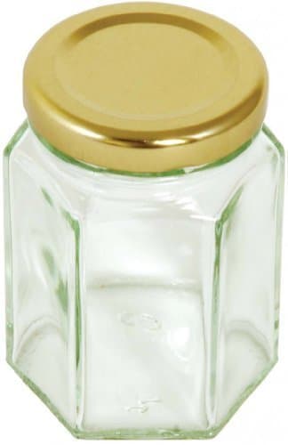 Image of Tala 4 oz Hexagonal Jar with Screw Lid, Gold by Tala
