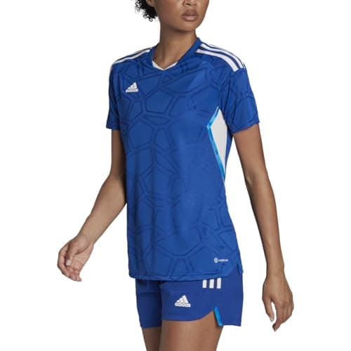 Image of adidas Condivo 22 Match Day Jersey - Womens Soccer, Team Royal Blue-white, XL