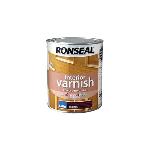 Image of Ronseal Interior Varnish Walnut Satin 750ml