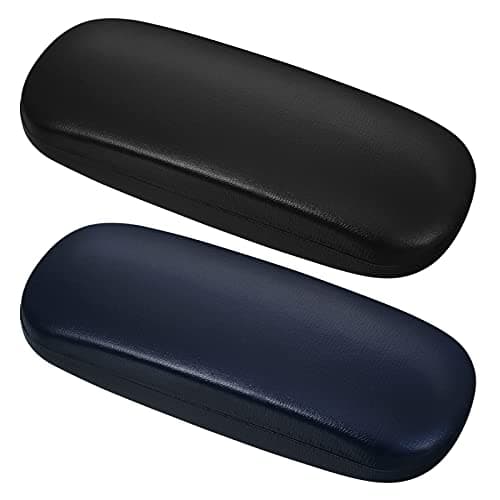 Image of Yorgewd 2 Pack Hard Shell Glasses Case, Portable Eyeglasses Case for Women Men