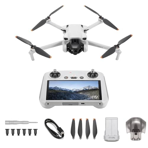 Image of DJI Mini 3 (DJI RC) – Lightweight 3x Mechanical Gimbal Mini Camera Drone with 4K HDR Video, 38-min Flight Time, up to 32800ft (10km) Video Transmission, Vertical Shooting, GPS Auto Return