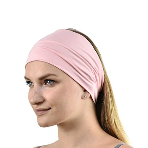Image of Jasmine Silk Unisex Bamboo Headband Hair Band (Pink)