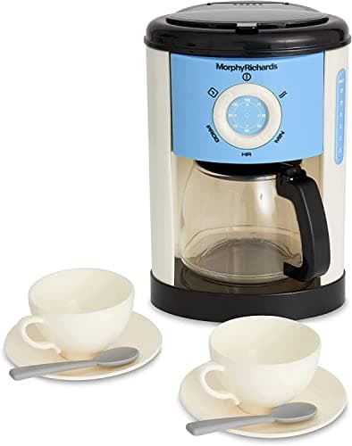 Image of Casdon Morphy Richards Coffee Maker | Fillable Toy Coffee Maker For Children Aged 3+ | Includes Water Level Indicator & Dripping Water!
