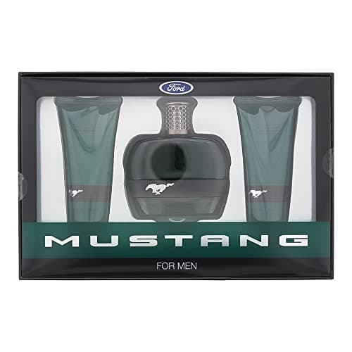 Image of Ford Mustang Green 3 Piece Gift Set: Eau De Toilette 100ml - Shower Gel 100ml - Aftershave Balm 100ml