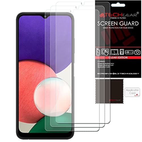 Image of TECHGEAR [3 Pack] Screen Protectors Compatible with Samsung Galaxy A14 5G / A14 4G, CLEAR LCD Screen Protectors Cover Guards