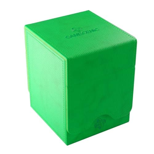 Image of Gamegenic | Squire Plus 100+ XL Convertible Green Commander Deck Box | Card Holder