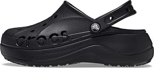 Image of Crocs Women Baya Platform Clog Black Size 9 UK Women