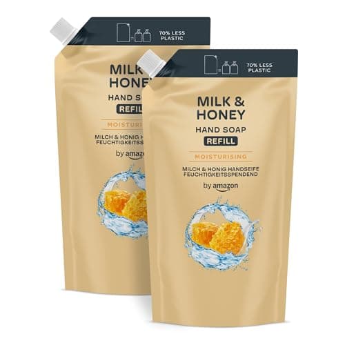 Image of by Amazon Milk & Honey Hand Soap Refill, 2 x 1000ml