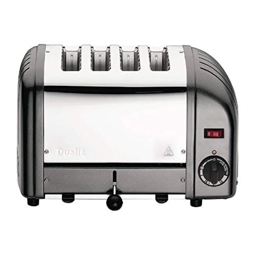 Image of 4 SLOT TOASTER METALLIC CHARCOAL FOR DUALIT VARIO MODEL 40348 FOUR SLICE