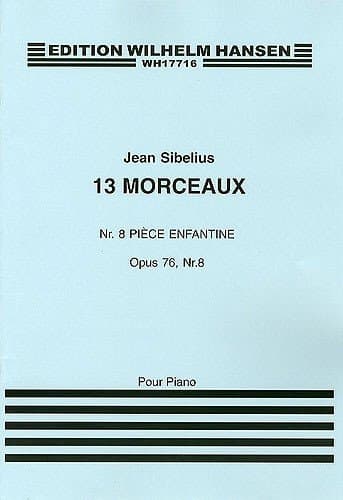 Image of Jean Sibelius-13 Pieces Op.76 No.8 'Piece Enfantine'-Piano-Instrumental Work