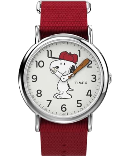 Image of Timex Weekender x Peanuts Snoopy 38mm Quartz Watch TW2R41400