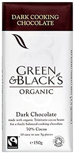 Image of Green & Black's Organic Dark Cooking Chocolate 150g (Case of 15)