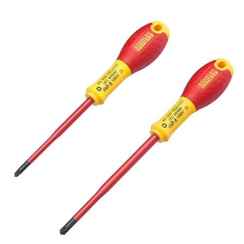 Image of Stanley FMHT0-62649 PZ/VDE Borneo Screwdriver Set, Red/Yellow