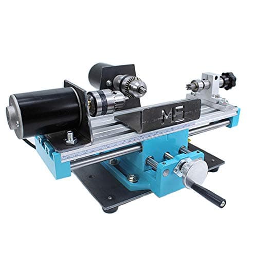 Image of Micro Metal Lathe, Mini Variable Speed 7000 RPM, High Precision Milling Machine for Mini Parts Processing, Double Bearing, 24V 400W