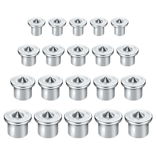 Image of 20 Pcs Dowel Pin Center Woodworking Alignment Tool, 6/8/10/12mm Dowel Centre Point Set