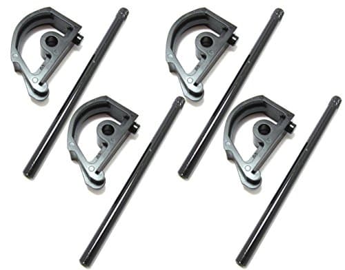 Image of Spartacus Workmate Leg Latch Catch D Clip + Pin x 4 Fits Black & Decker WM747 WM750 WM800 WM825