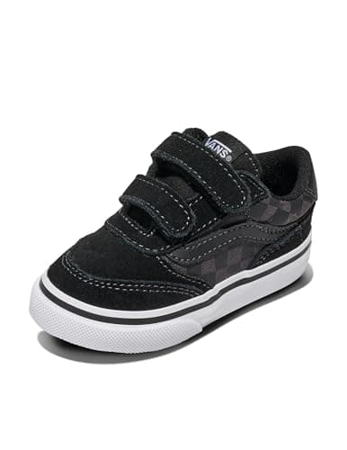 Image of Vans Unisex Kids Brooklyn LS V Sneaker,Checkerboard Black Asphalt, 1.5 UK Child