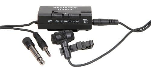 Image of qtx Mini Stereo Tie Clip/Lapel Condenser Microphone