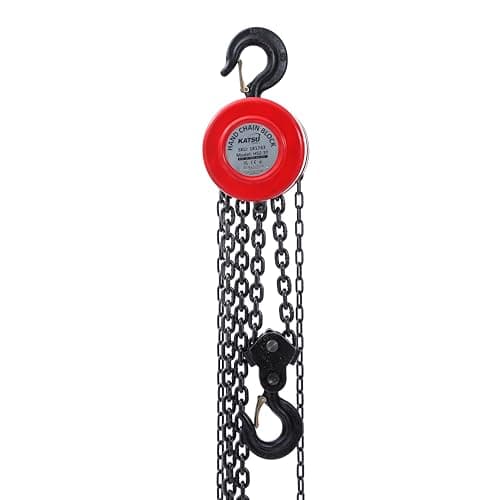 Image of KATSU 3 Ton Chain Block Hoist 3m Lift Height Garage Car Engine Heavy Load Lifting Tool 181743